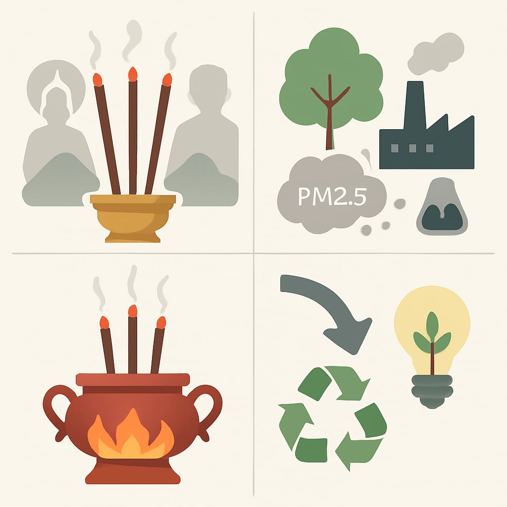 傳統三炷香的文化意涵與環保挑戰 - 說明圖片
