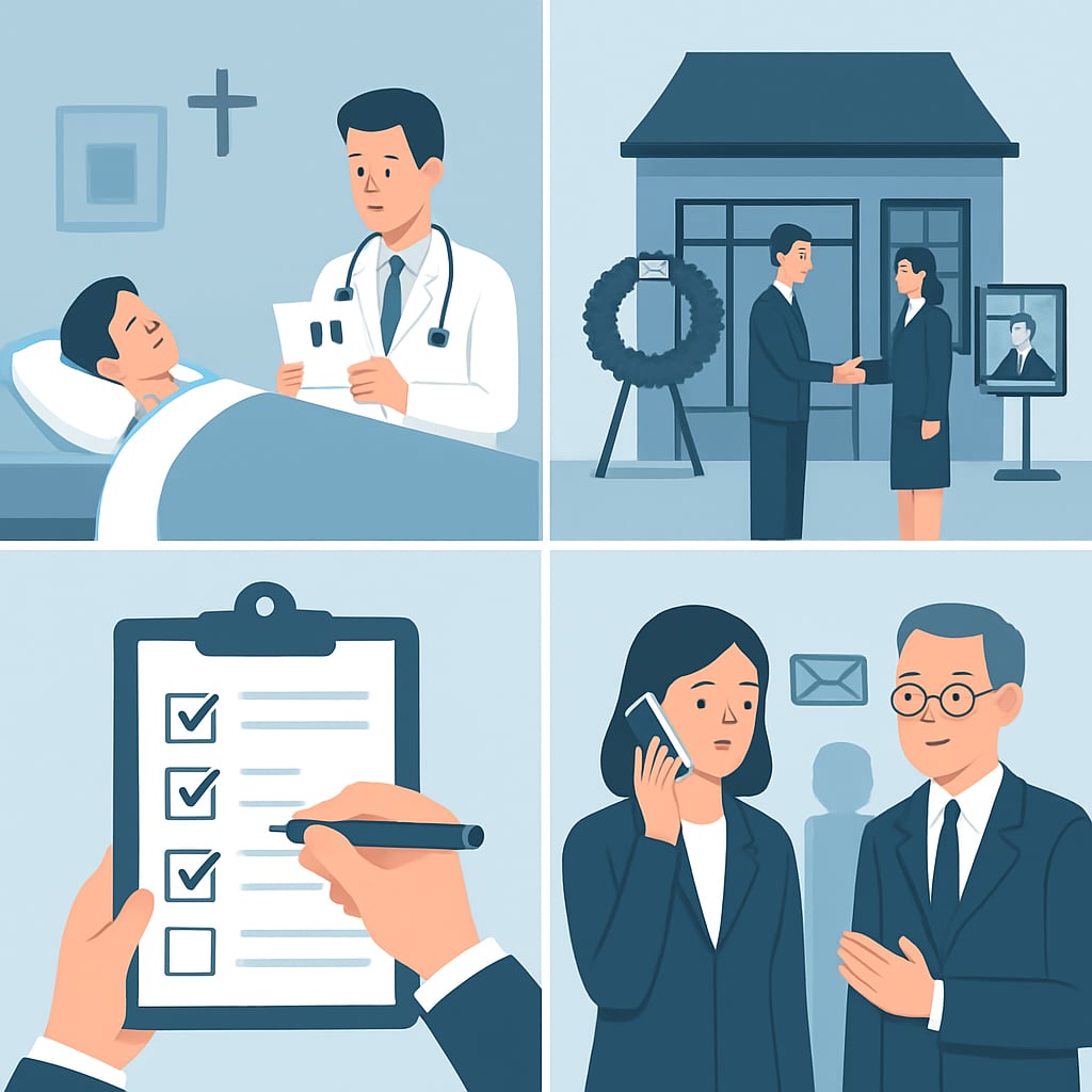 第一步：親人離世當下的緊急處理與初步安排 - 說明圖片