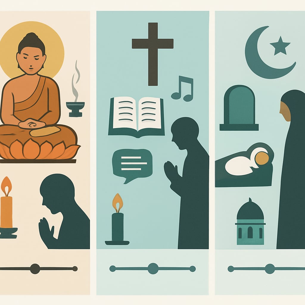第一部分：三大宗教喪禮核心儀式解析與比較 - 說明圖片