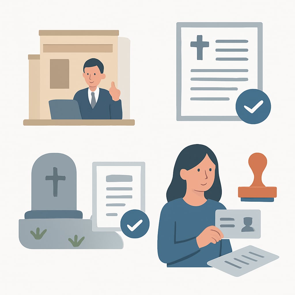 第一步：確認資格與前置準備（死亡登記與文件蒐集） - 說明圖片