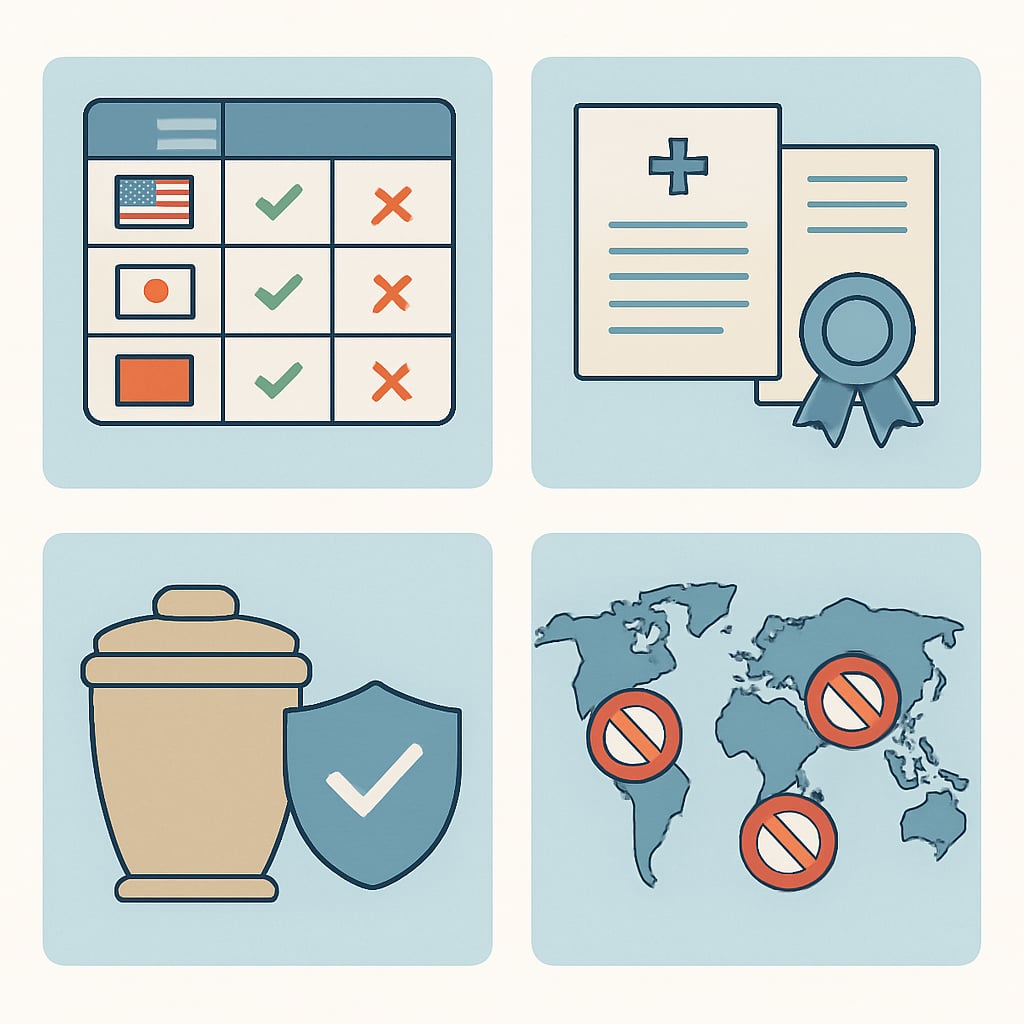 跨國運送骨灰的基礎知識與法規框架 - 說明圖片