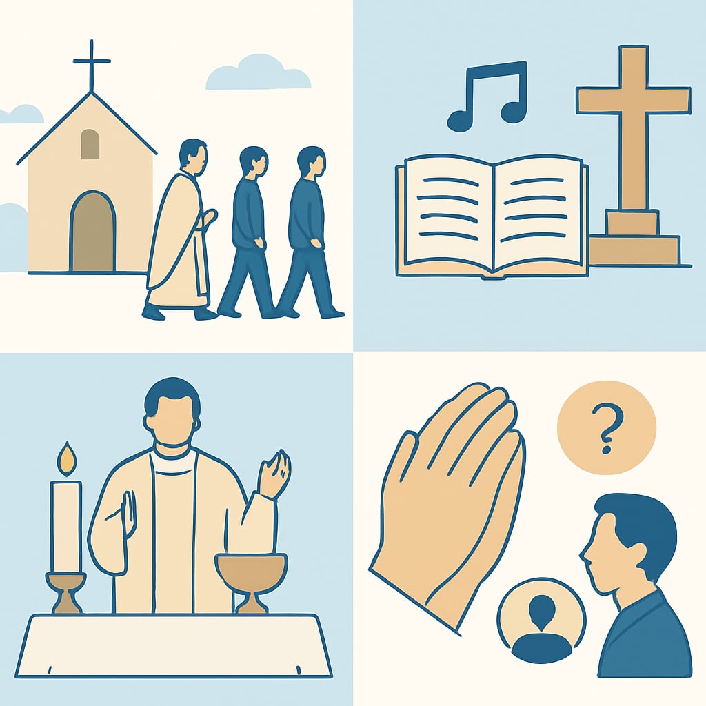理解天主教葬禮儀式流程與聖歌的對應關係 - 說明圖片