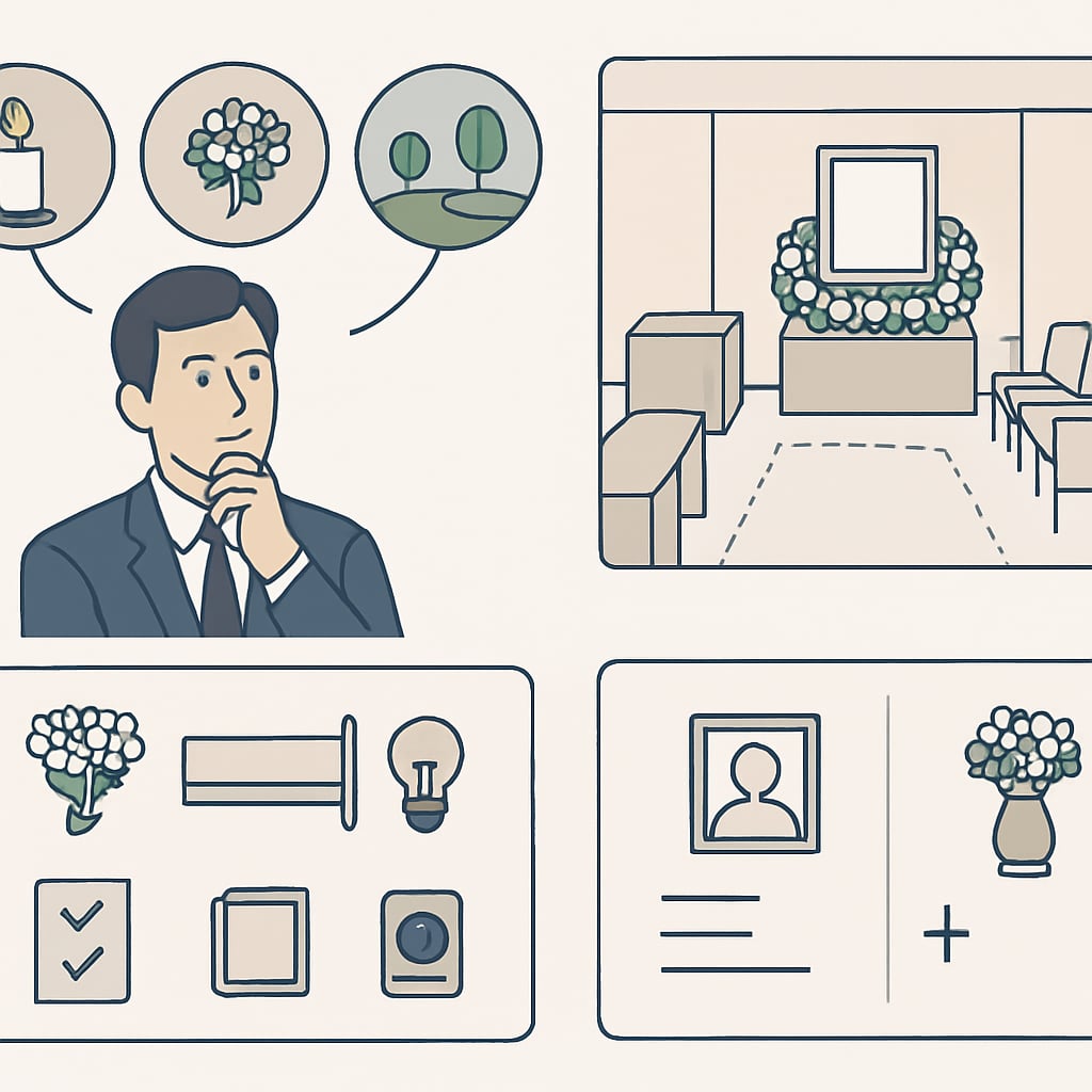 告別式會場布置的核心規劃步驟 - 說明圖片