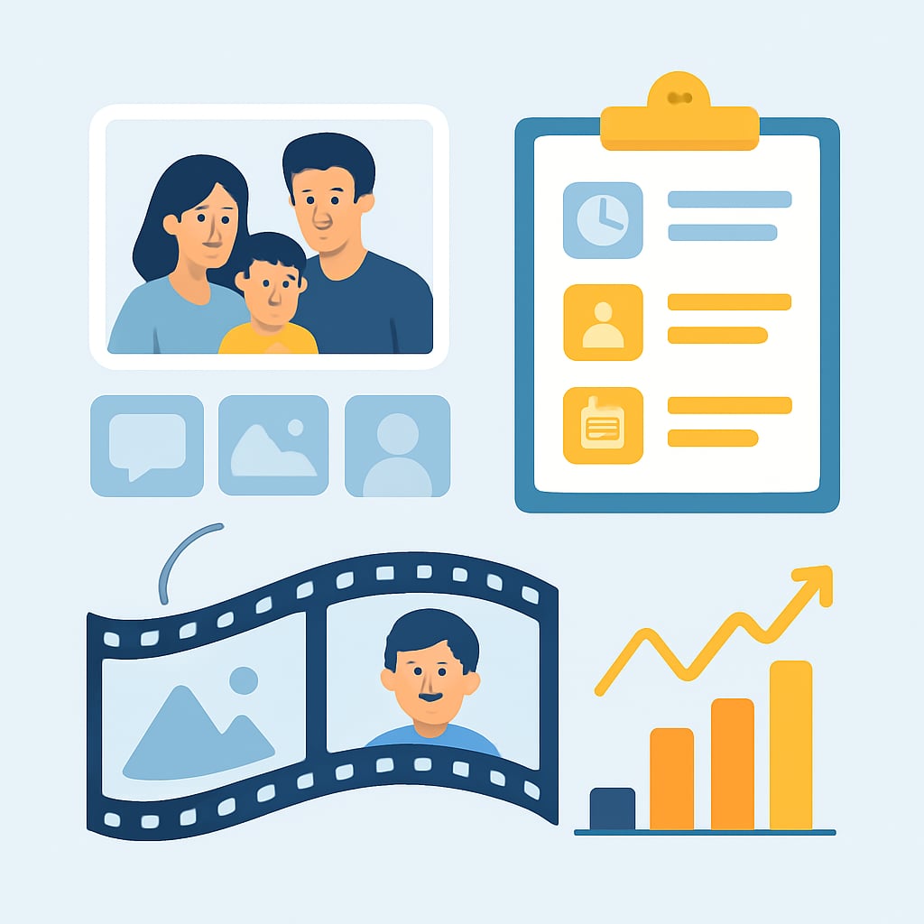 第一步：素材收集與故事構思 - 說明圖片