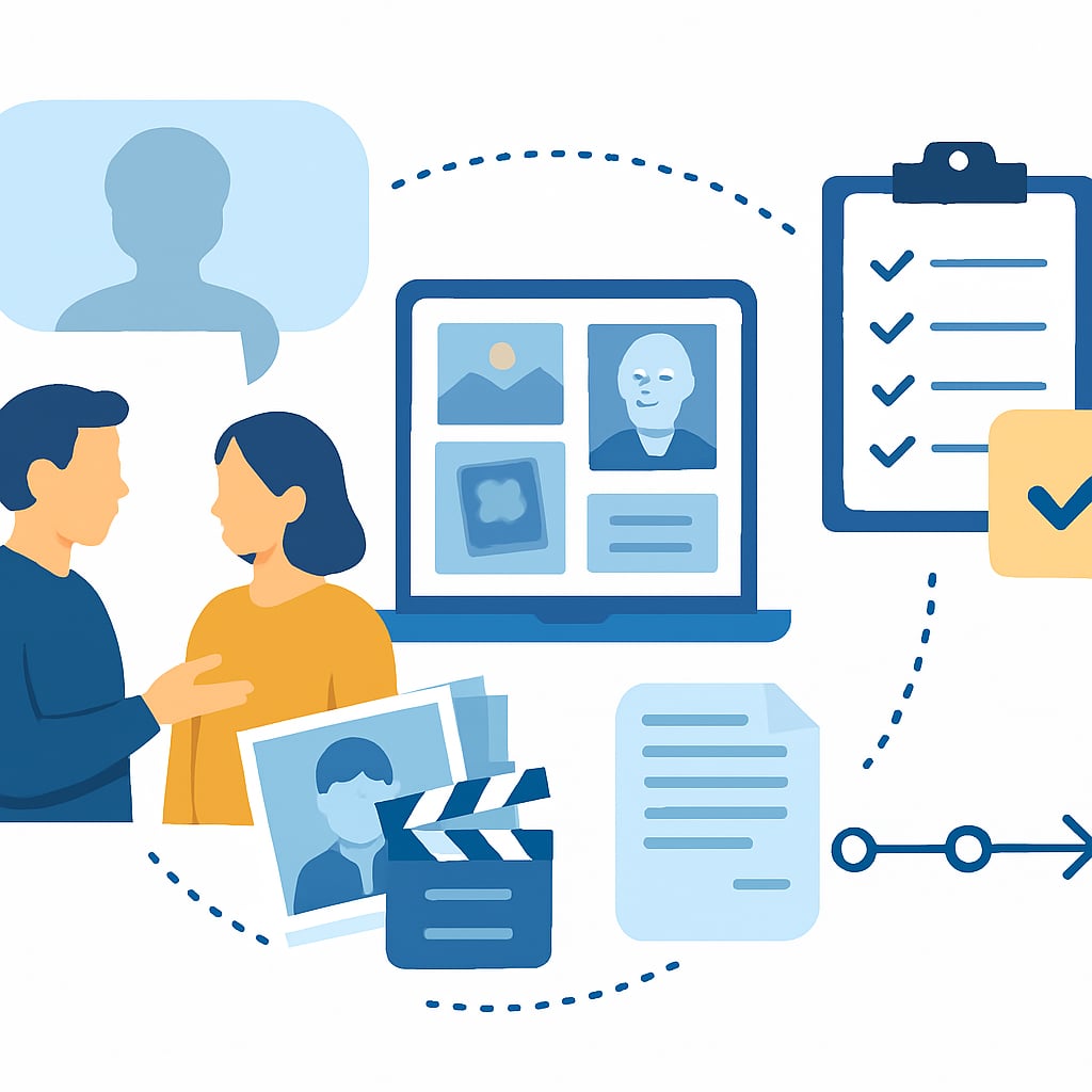 第一步：前期規劃與素材蒐集 - 說明圖片