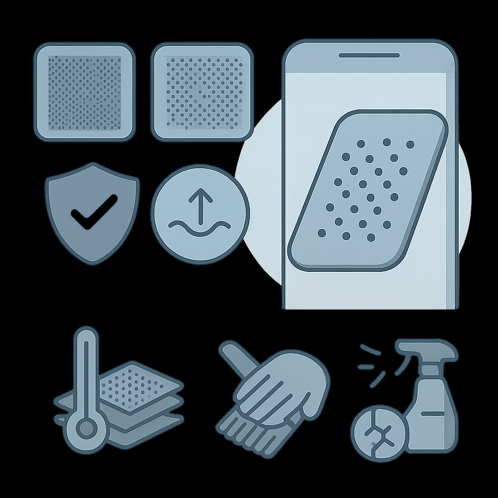 聽筒防塵網材質解析與選擇要點 - 說明圖片