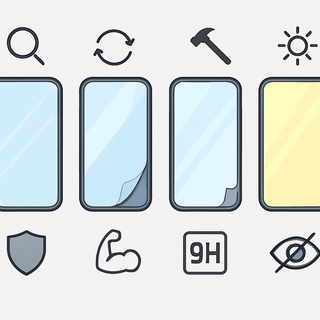 保護貼材質大解析：從PET到藍寶石，哪種最適合你？ - 說明圖片