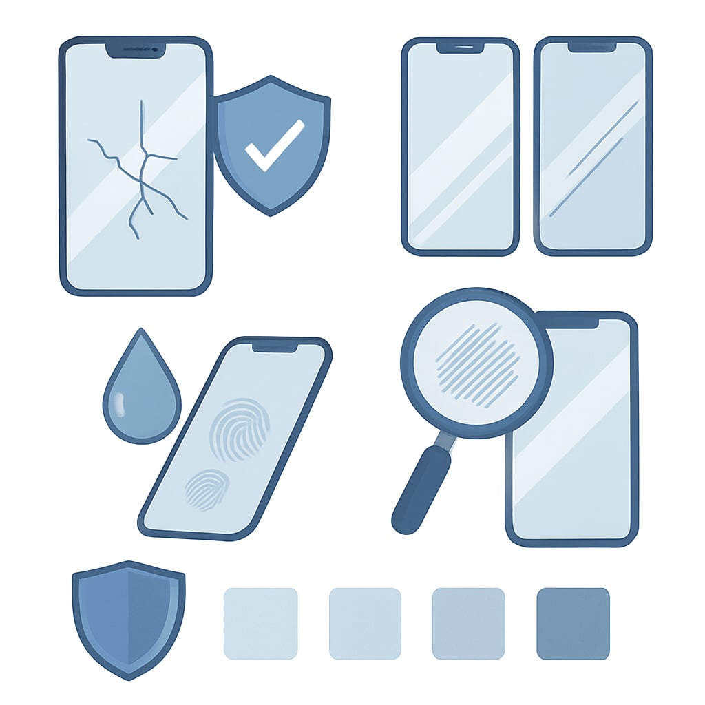 螢幕保護貼類型全解析:材質、技術與防護等級 - 說明圖片