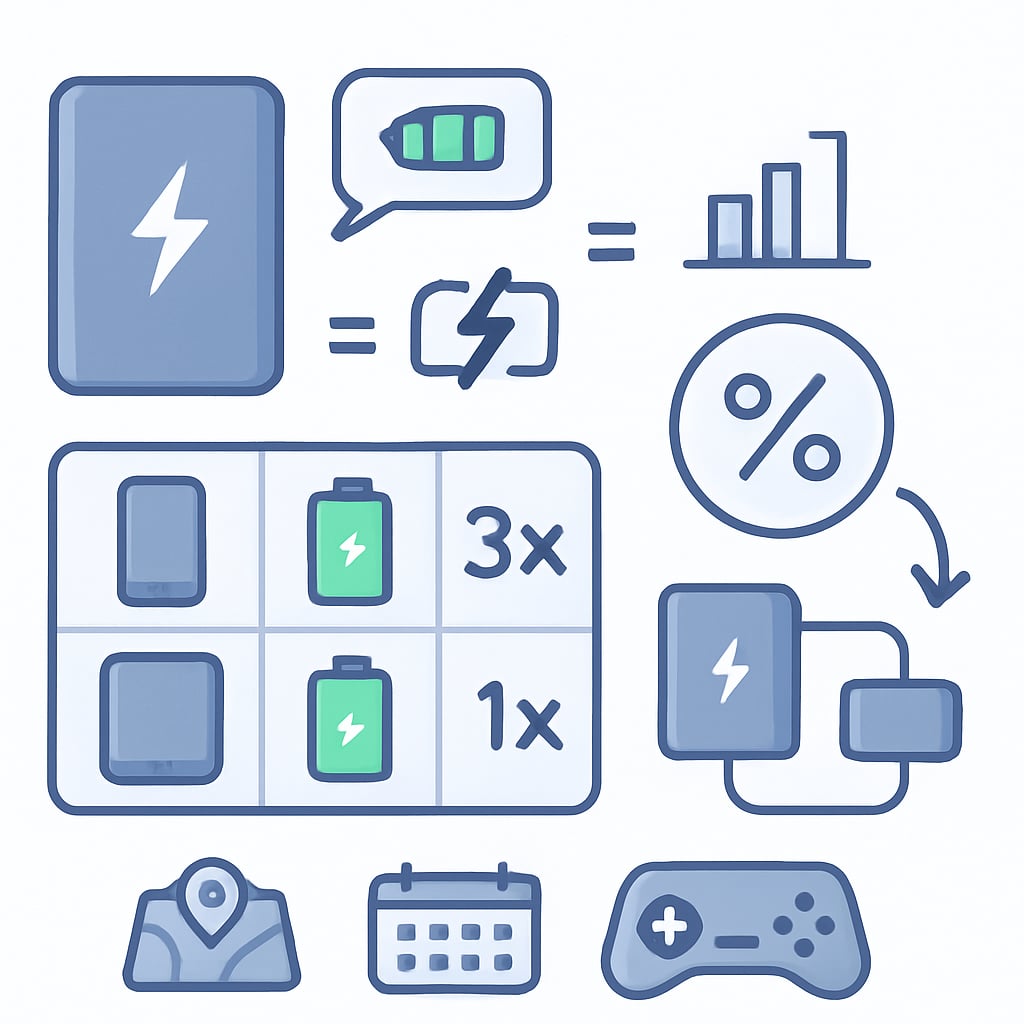 第一步：精準計算你的行動電源容量需求 - 說明圖片