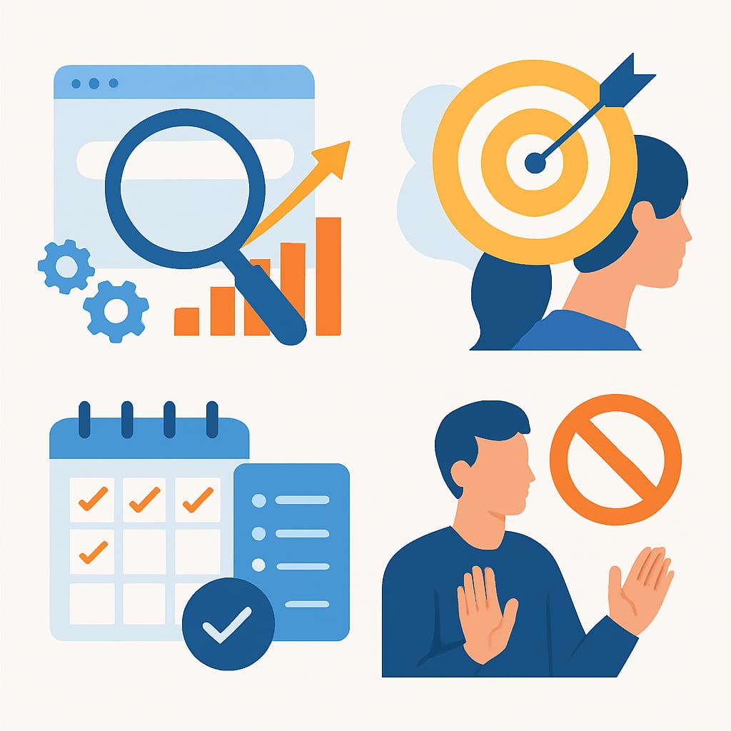 SEO Learning Foundation and Mindset Development - Explanatory Image