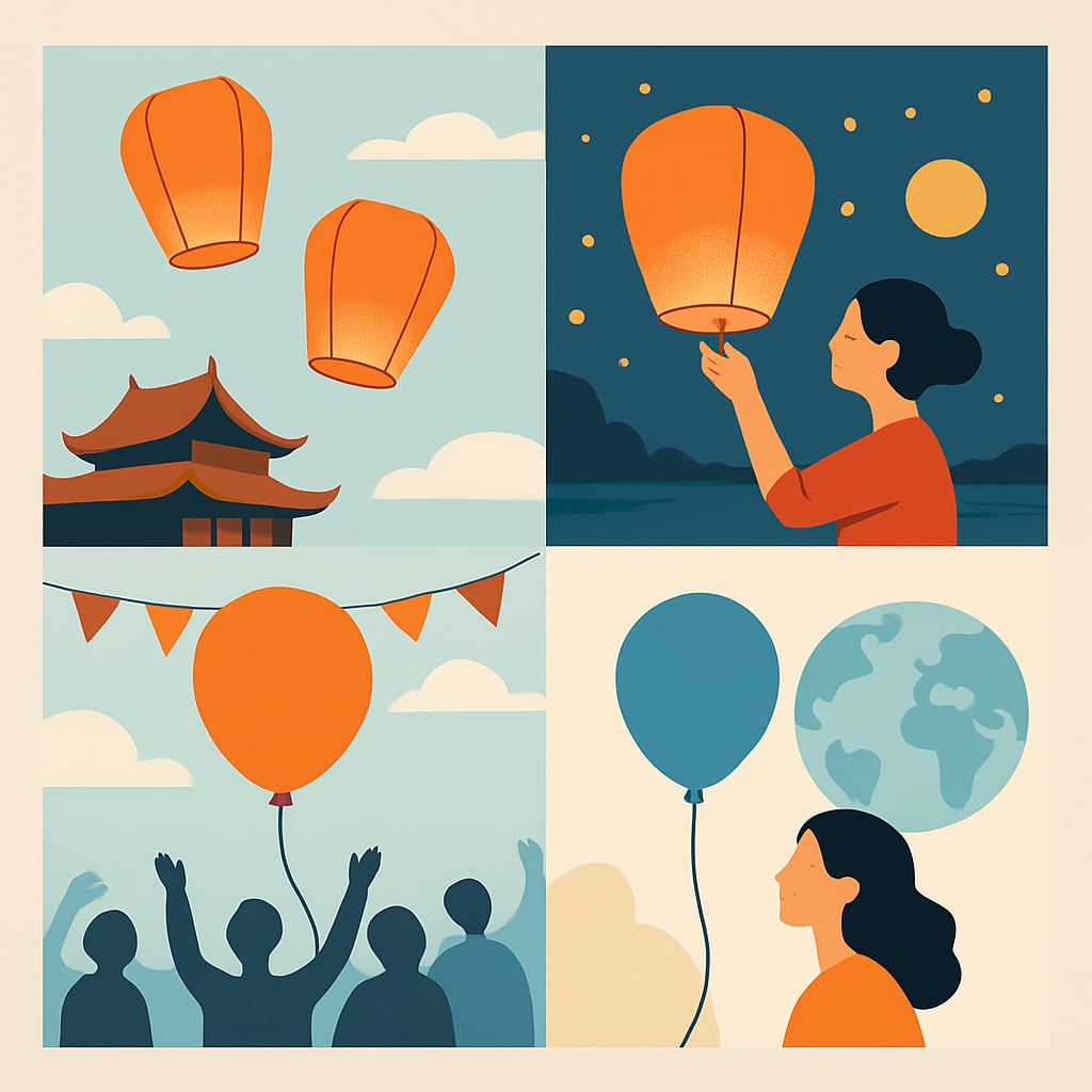 氣球升空的歷史淵源與文化意涵 - 說明圖片