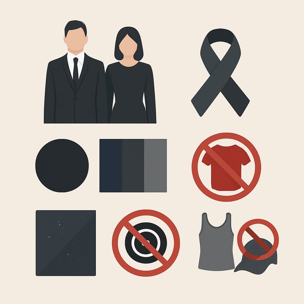 告別式服裝的基本原則與核心精神 - 說明圖片