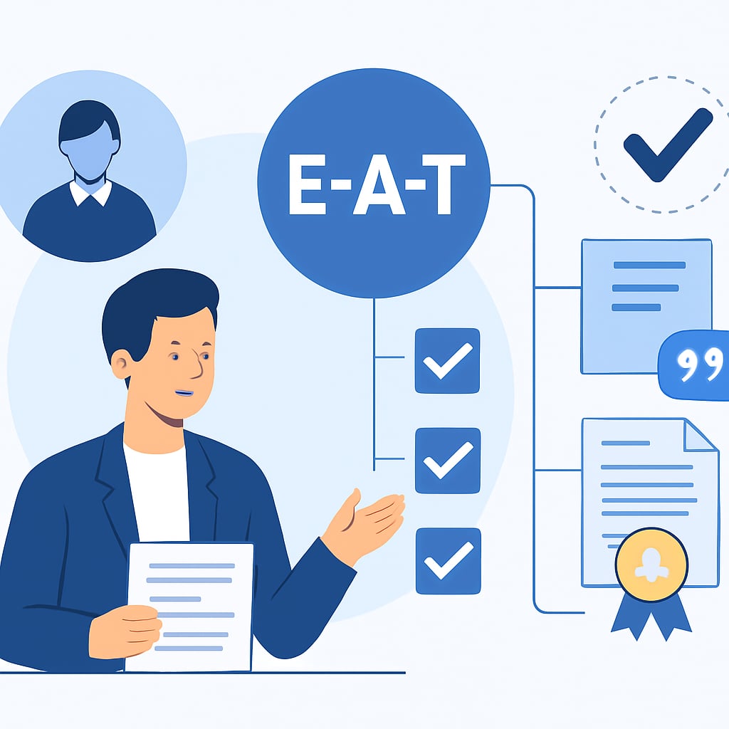 策略一：深化E-A-T，建立內容的專業權威性 - 說明圖片
