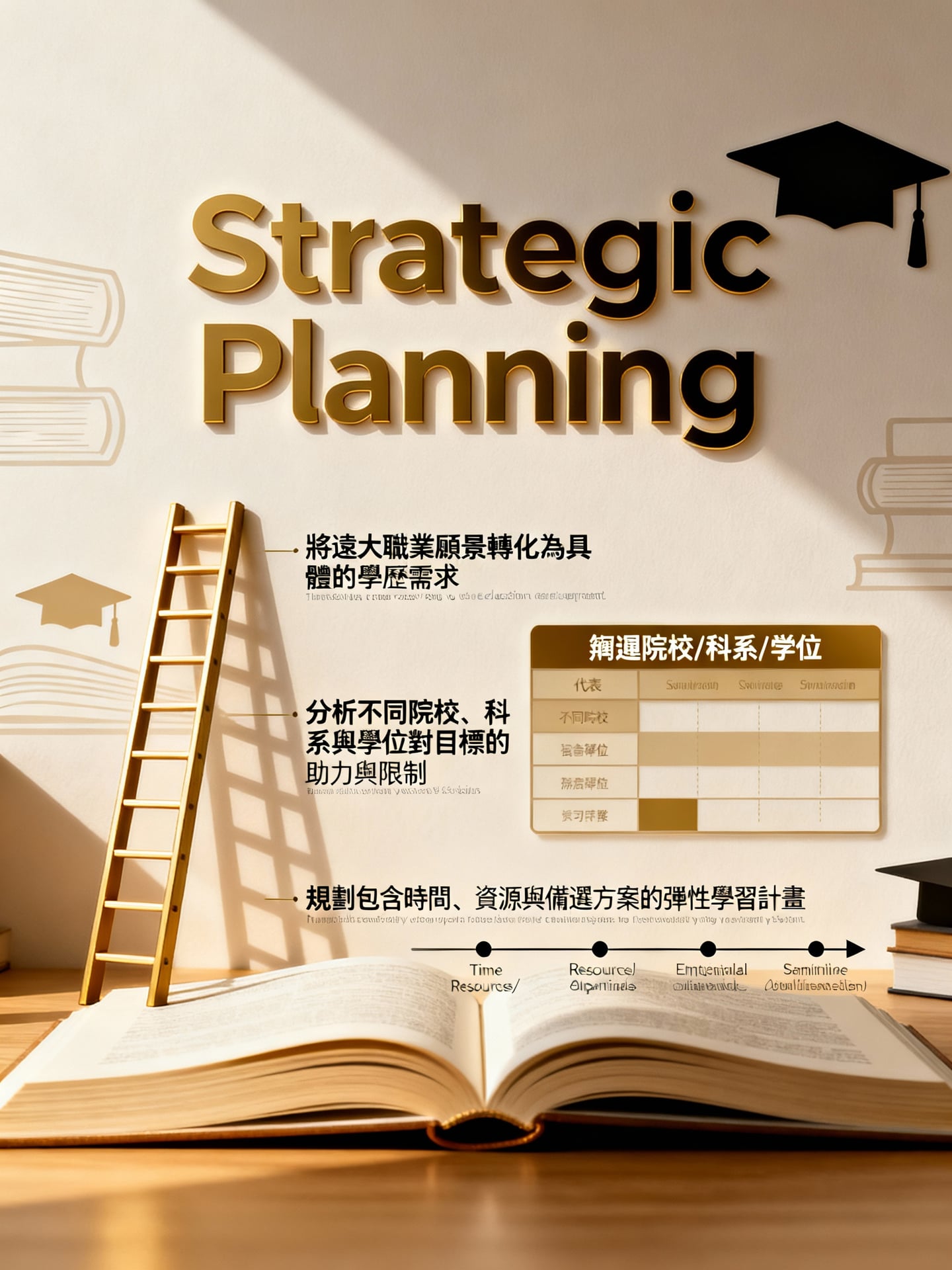 張琦學歷解析:從背景到成功的關鍵步驟與商業啟示 2 第一步:學歷目標的戰略性規劃 - 說明圖片