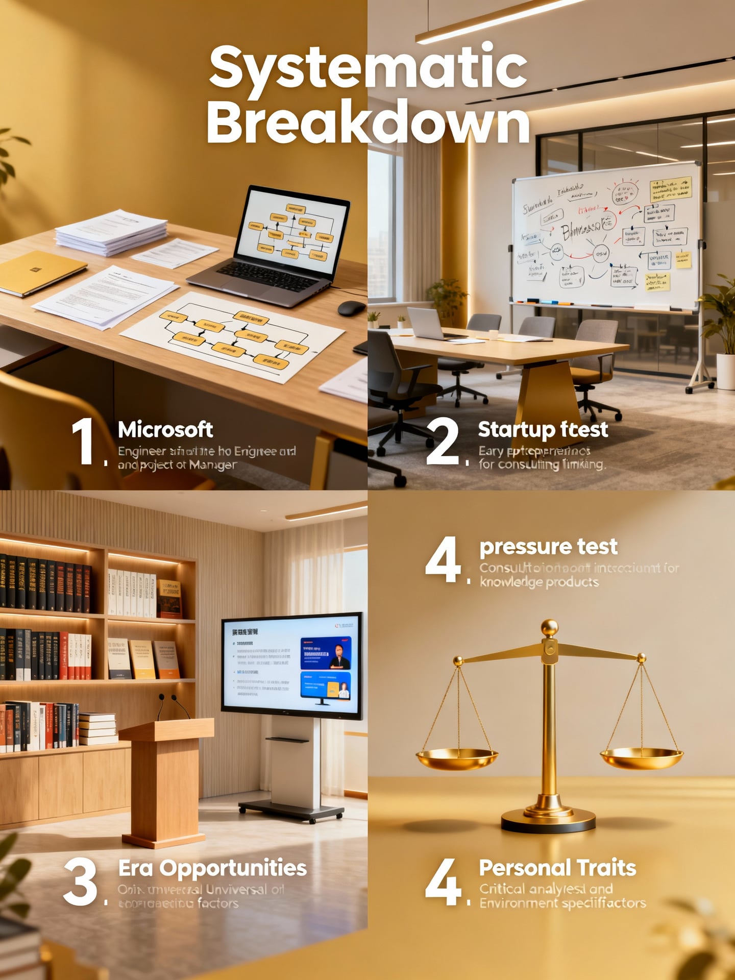 劉潤成功路徑的系統性拆解：從工程師到頂尖商業顧問的四大核心階段 - 說明圖片