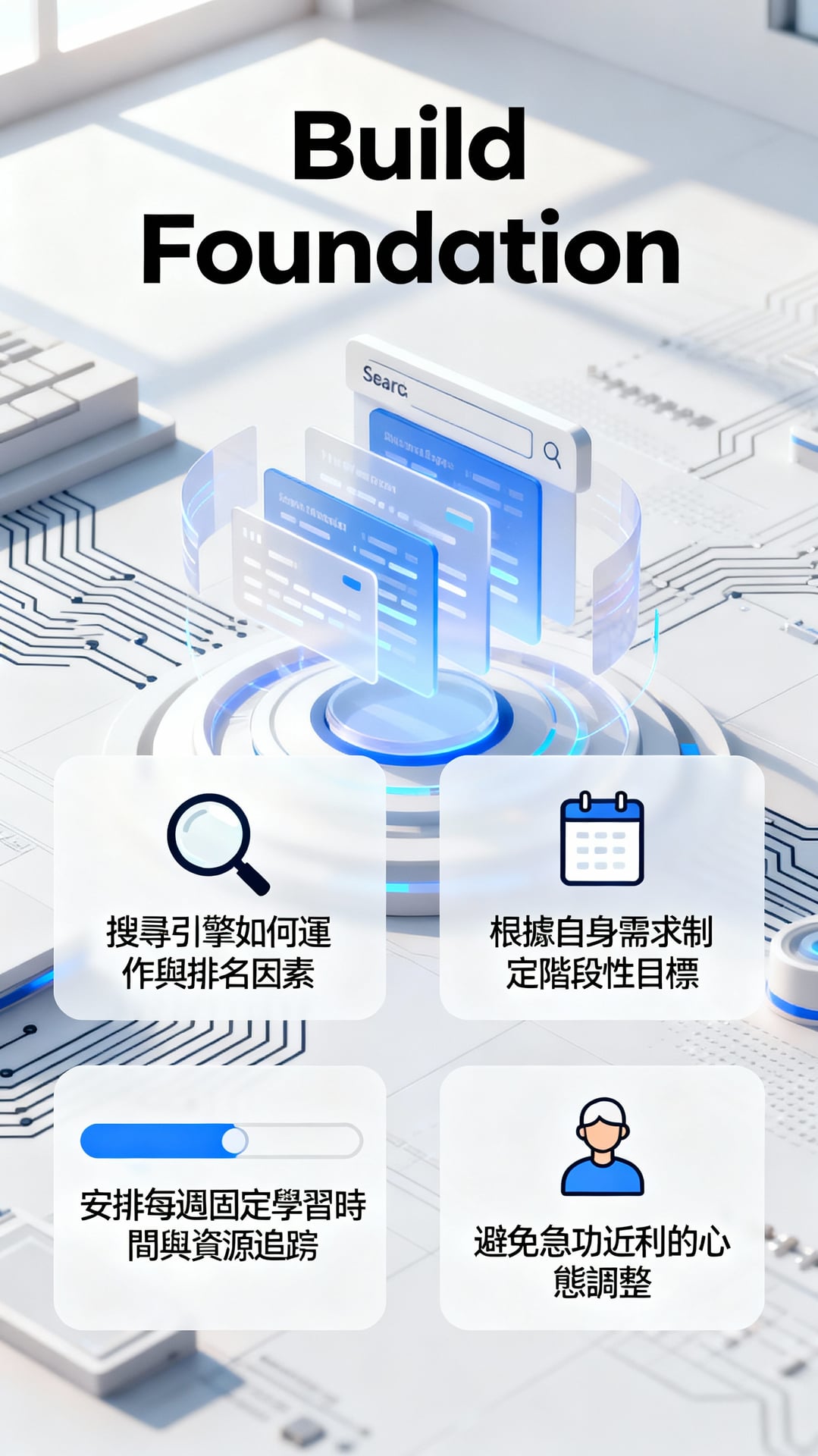 SEO Learning Foundation and Mindset Development - Explanatory Image