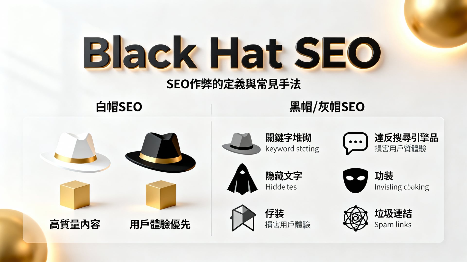 SEO作弊的定義與常見手法 - 說明圖片