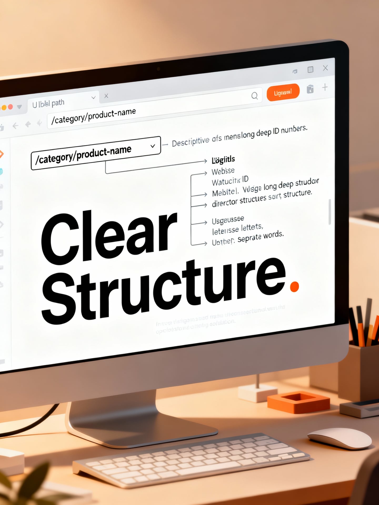 技巧一：結構清晰、語意明確的網址路徑設計 - 說明圖片