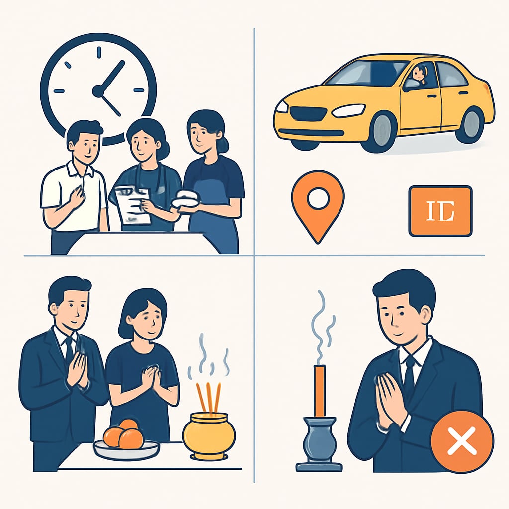 儀式當天的詳細執行步驟 - 說明圖片