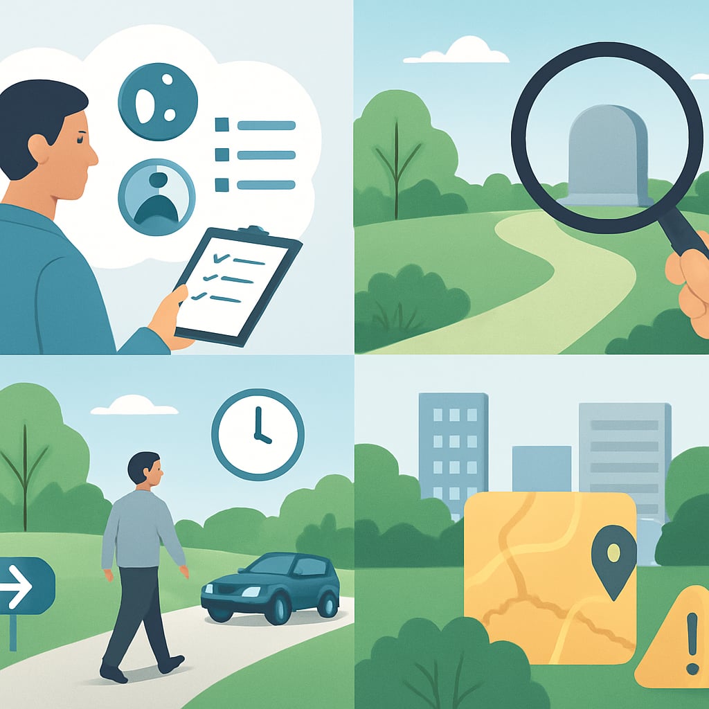 第二步：系統化評估與篩選墓地地點 - 說明圖片