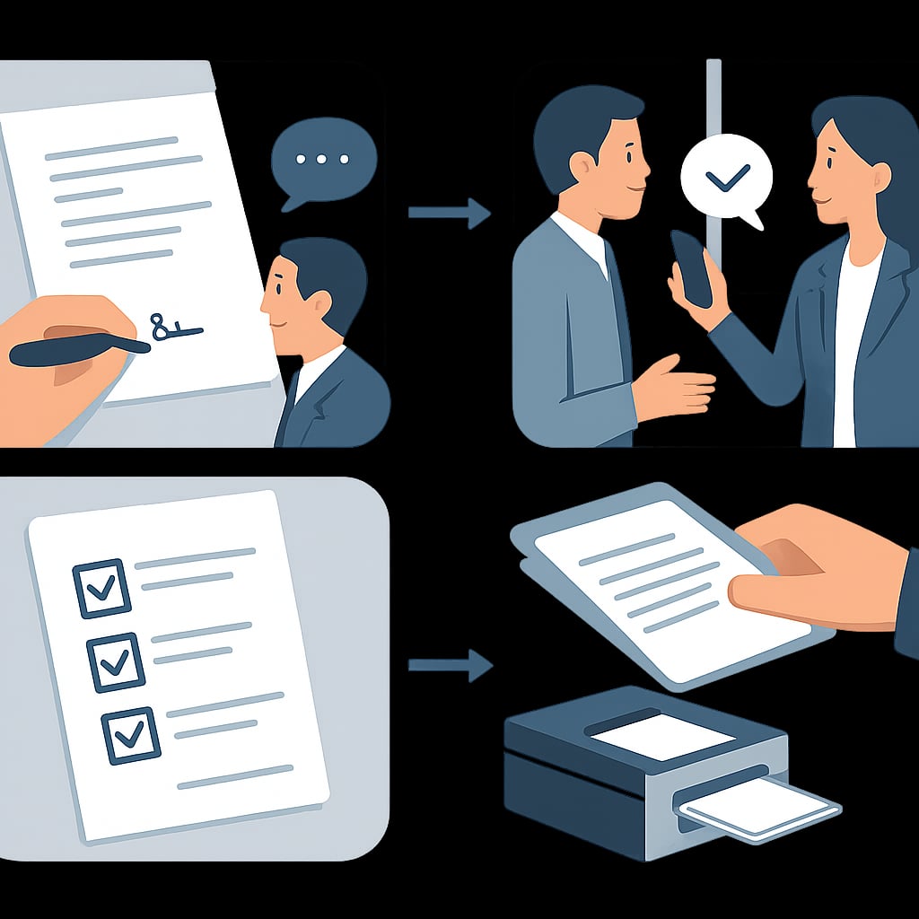 第二步：文件撰寫實務與內部溝通步驟 - 說明圖片