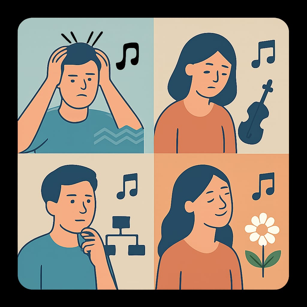 針對不同心靈狀態的音樂選擇剖析 - 說明圖片