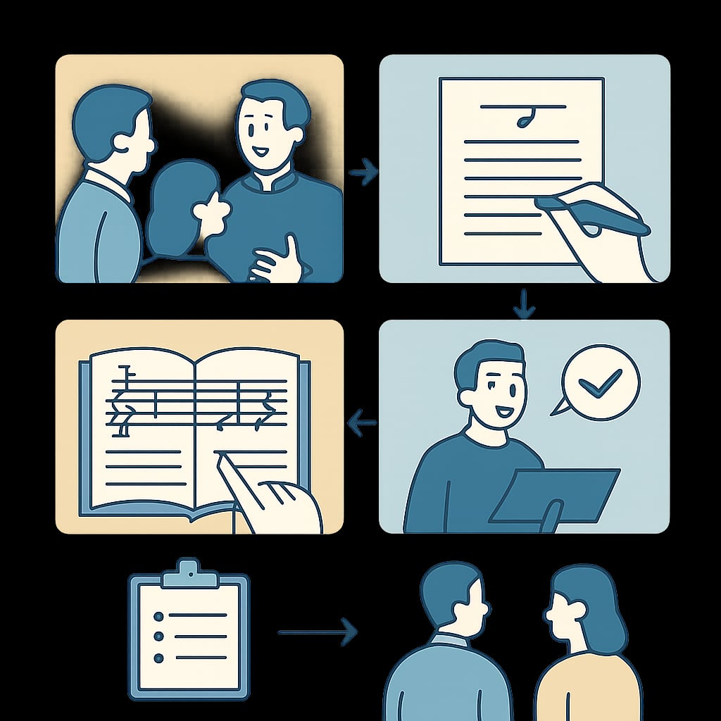 經典聖詩與現代曲目的實用挑選步驟 - 說明圖片