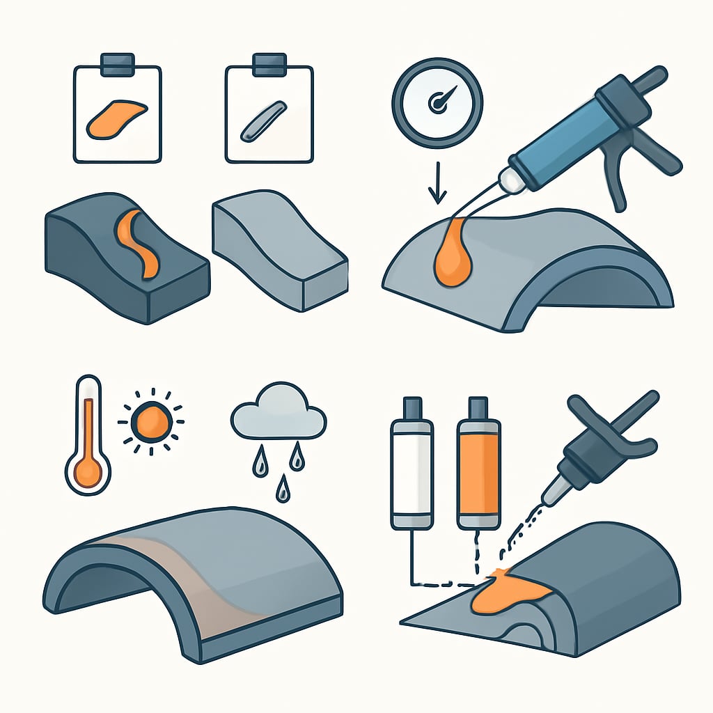 材料選擇與黏合劑應用策略 - 說明圖片