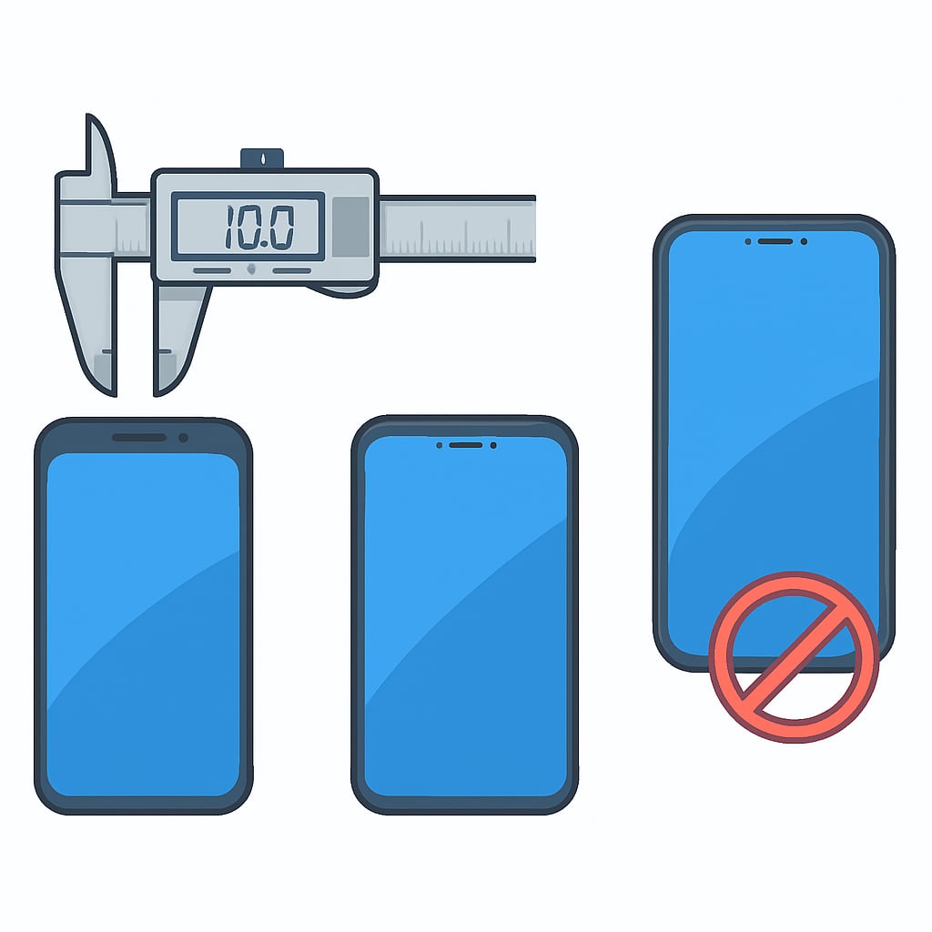 手機型號匹配與尺寸確認方法 - 說明圖片