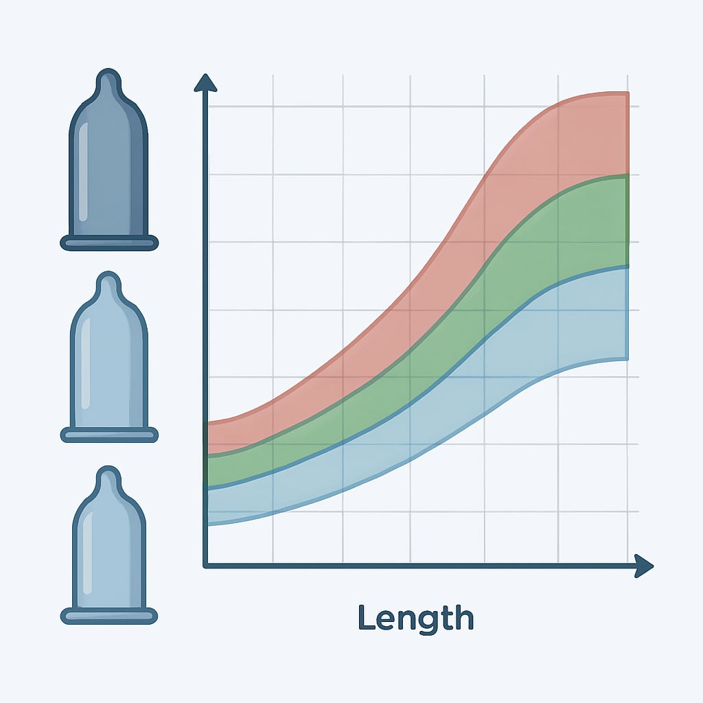 「厚度」與「尺寸」的交叉分析圖表 - 說明圖片