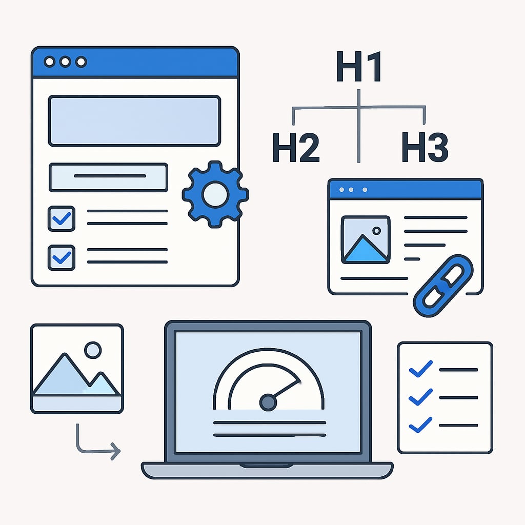 Website Content Optimization and Technical SEO - Illustration
