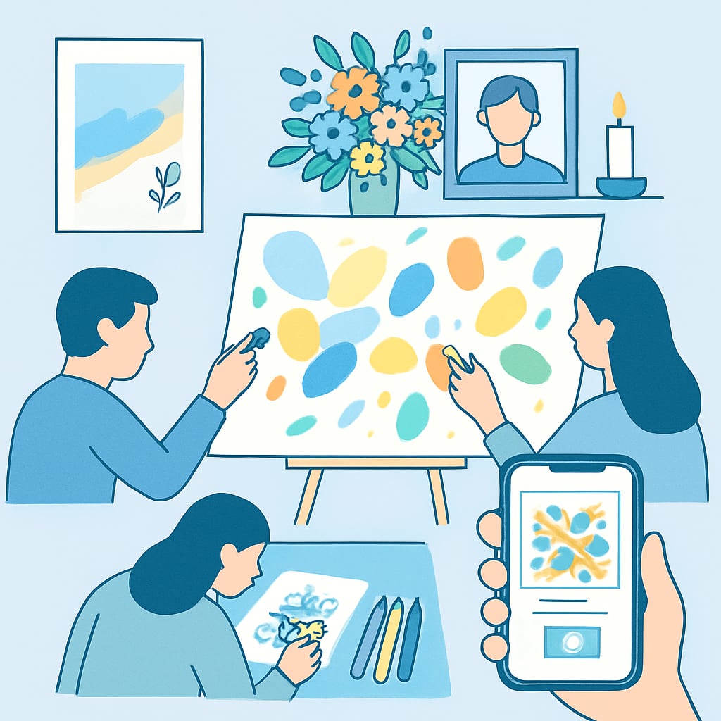 案例二：畫家的色彩療癒紀念儀式 - 說明圖片