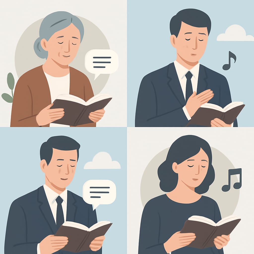 不同情境的詩詞朗誦應用示範 - 說明圖片