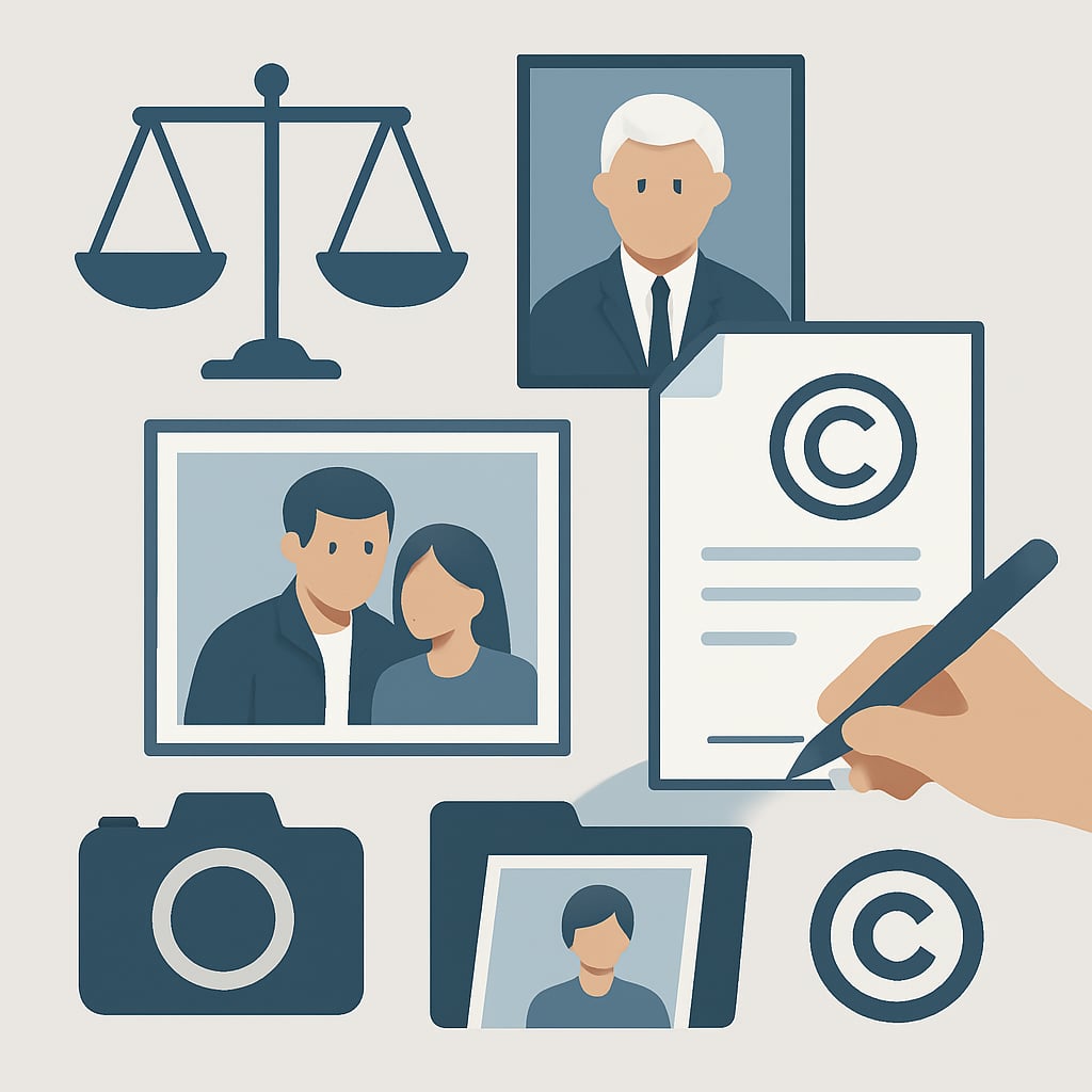 法律與肖像權提醒：確保遺照使用的合法性與尊重 - 說明圖片