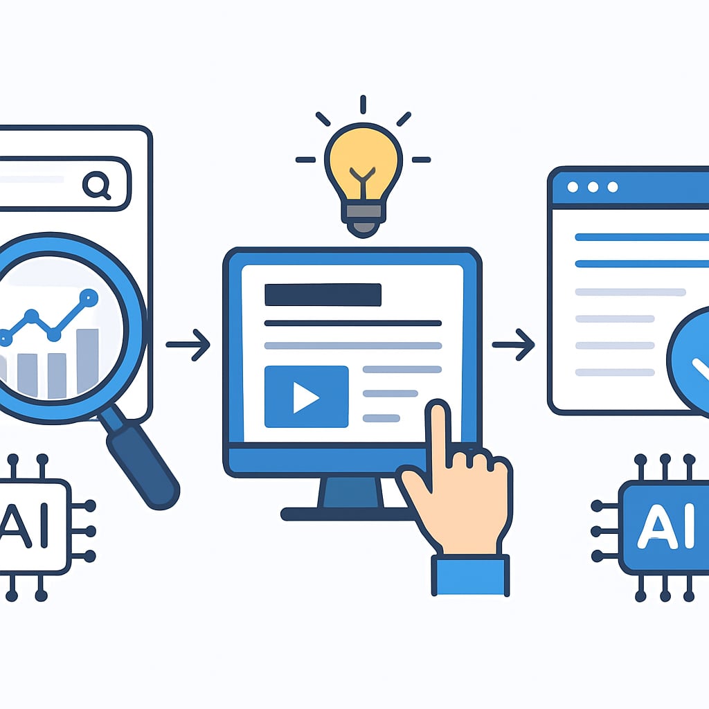 從關鍵字到內容的AI應用步驟 - 說明圖片