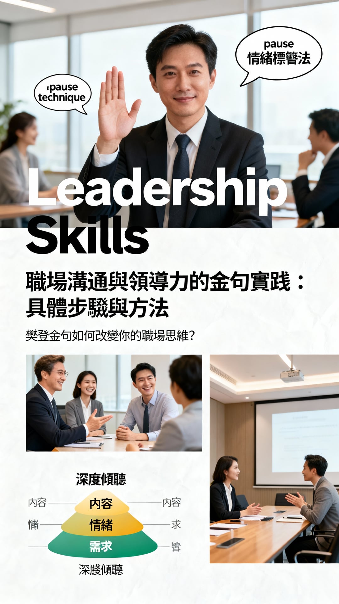 職場溝通與領導力的金句實踐：具體步驟與方法 - 說明圖片