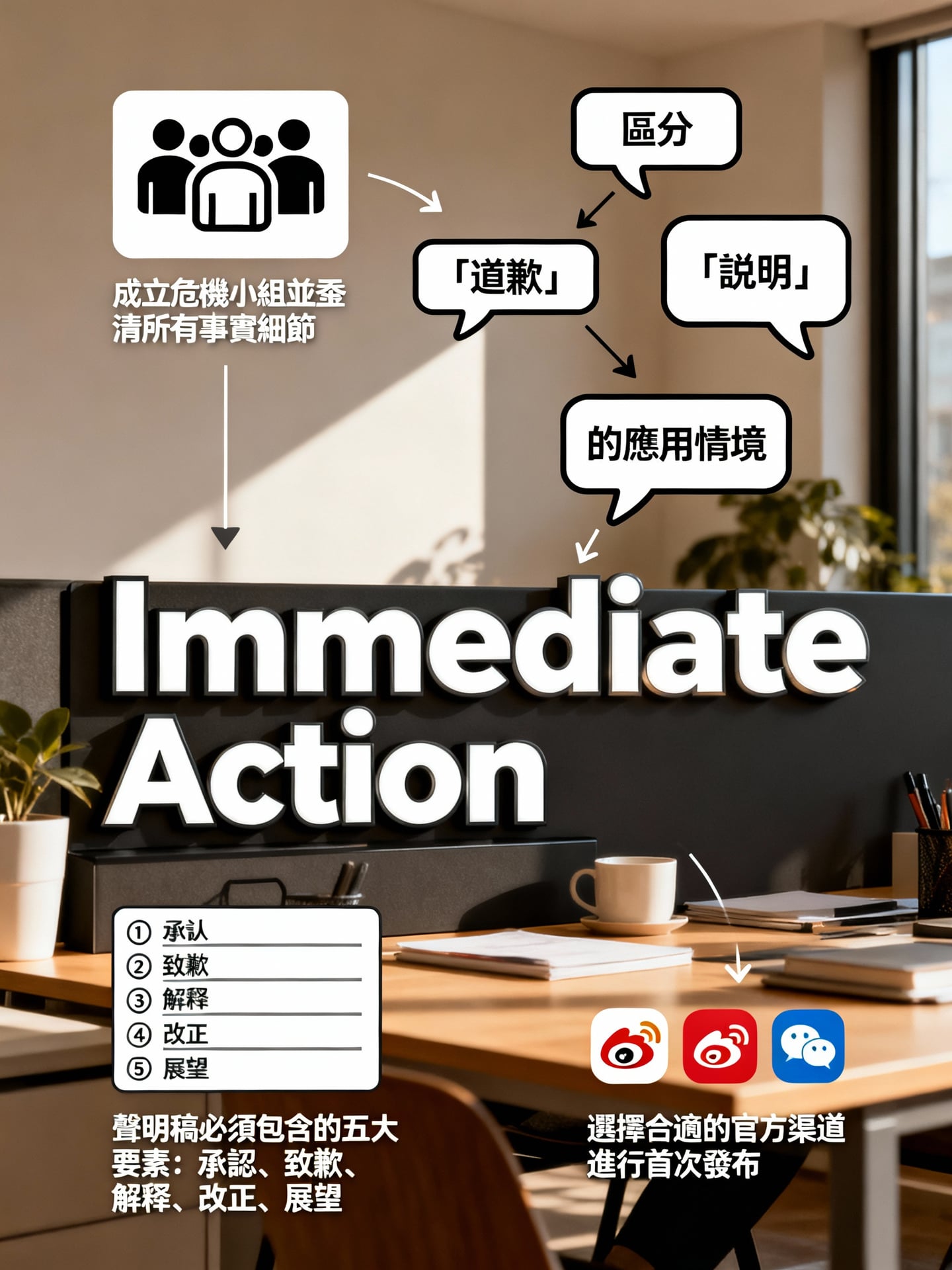 危機公關黃金四小時：立即行動步驟詳解 - 說明圖片