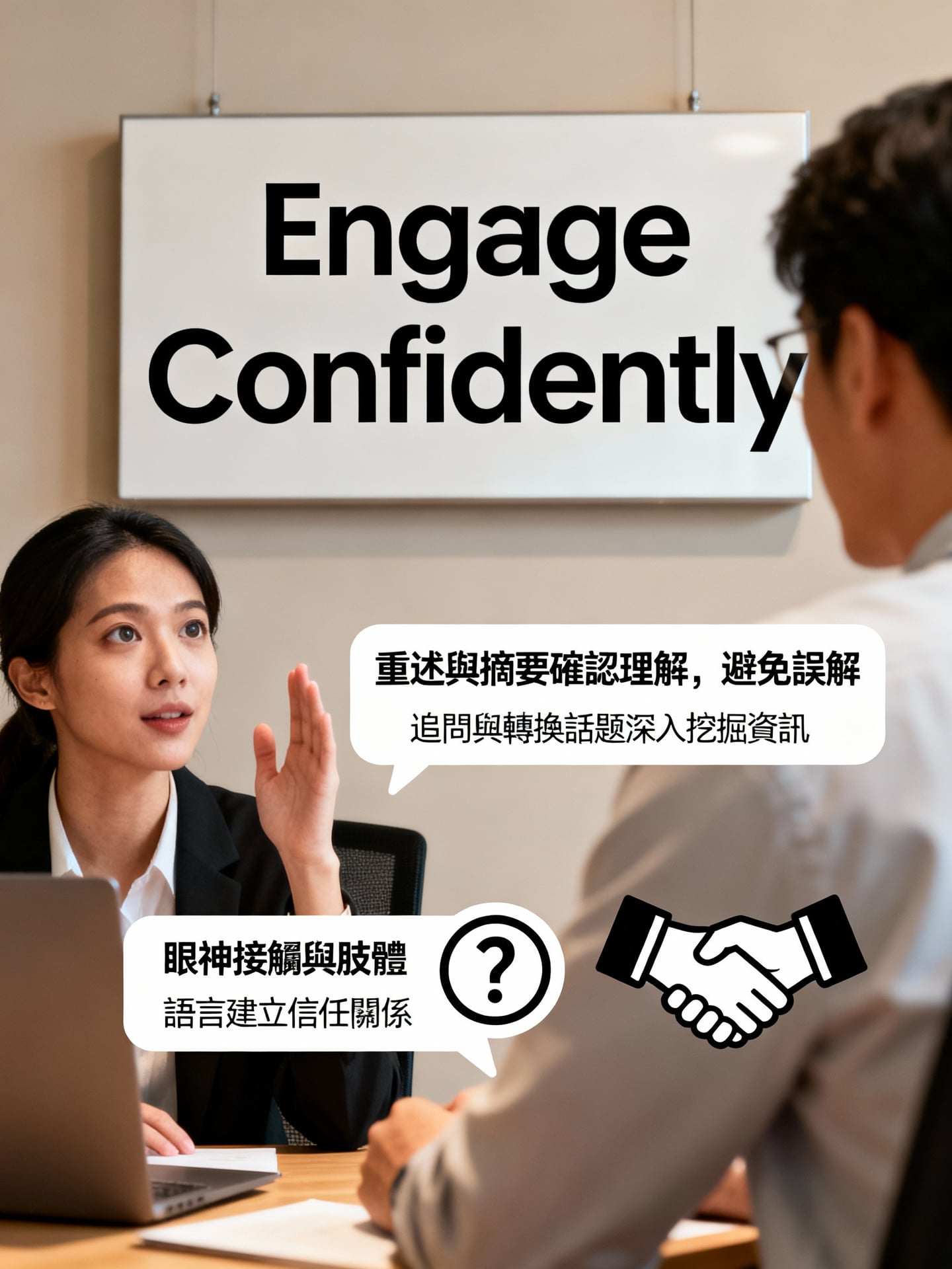 訪談中的核心技巧 - 說明圖片