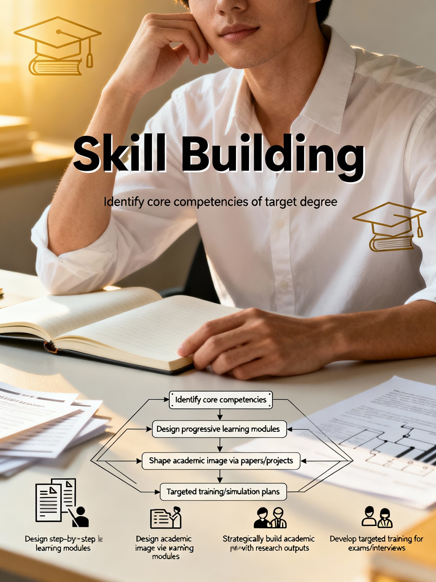 張琦學歷解析:從背景到成功的關鍵步驟與商業啟示 3 第二步:學術準備與能力建構的具體行動 - 說明圖片