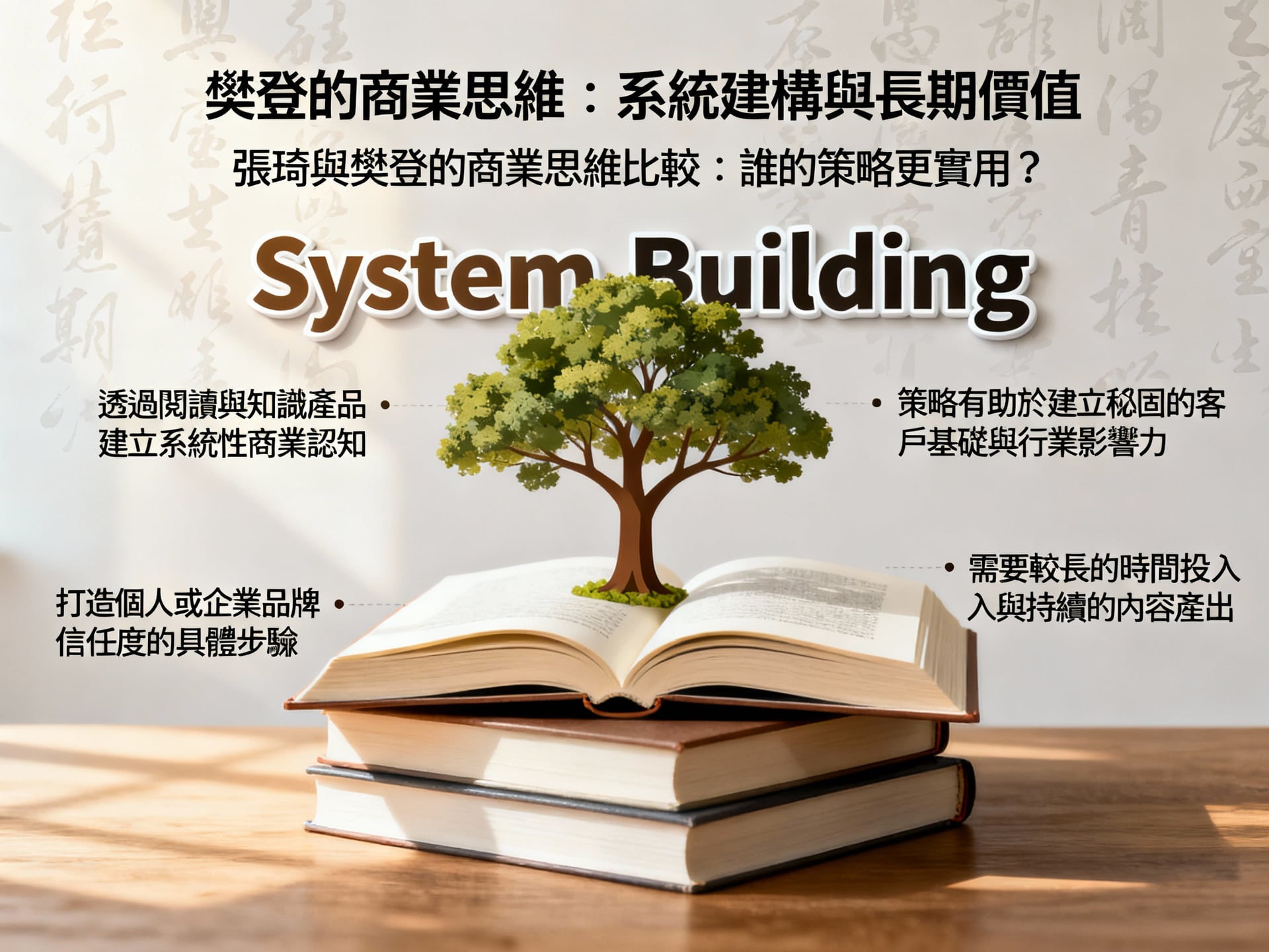 樊登的商業思維：系統建構與長期價值 - 說明圖片