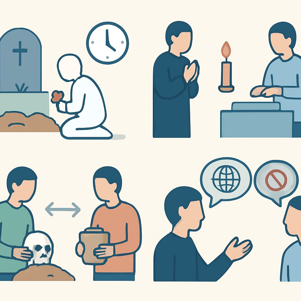 撿骨儀式的跨文化比較與尊重 - 說明圖片