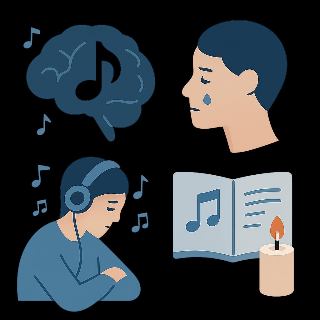 心理學與音樂治療：音樂作為哀傷輔導的媒介 - 說明圖片