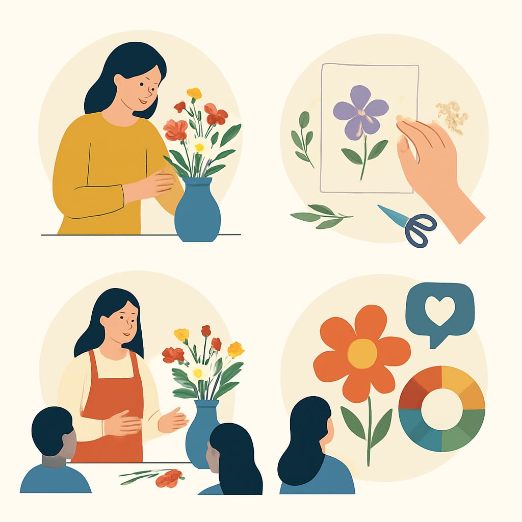 花藝作為療癒過程：從佈置到紀念的情感連結 - 說明圖片