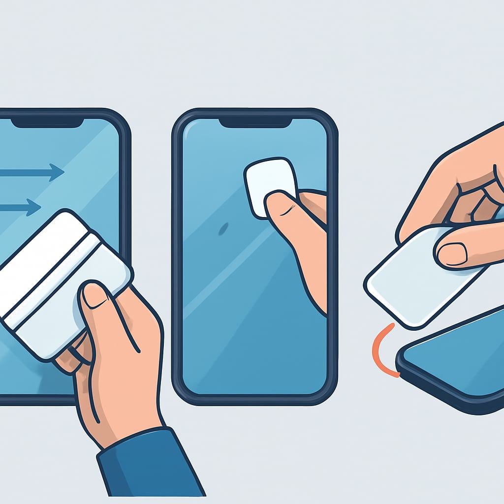 第三步：徹底排除氣泡與處理邊緣的詳細步驟 - 說明圖片