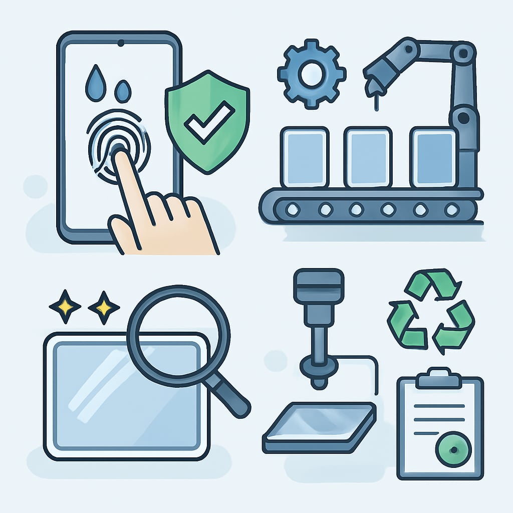 防指紋鍍膜技術與臺灣電子產業的整合應用與案例 - 說明圖片