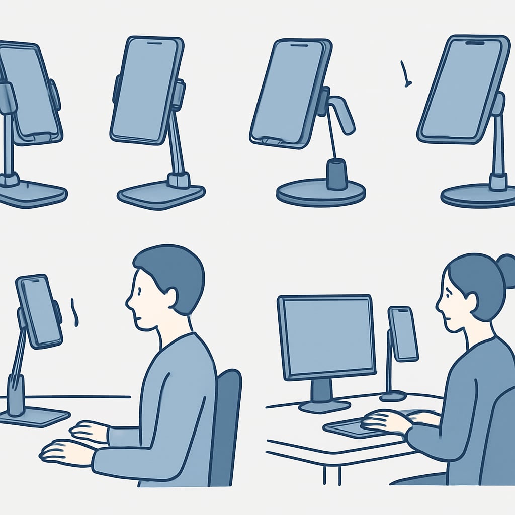 角度調整機制與人體工學應用 - 說明圖片