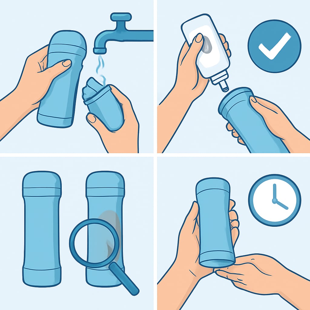 清潔與保養完整步驟 - 說明圖片