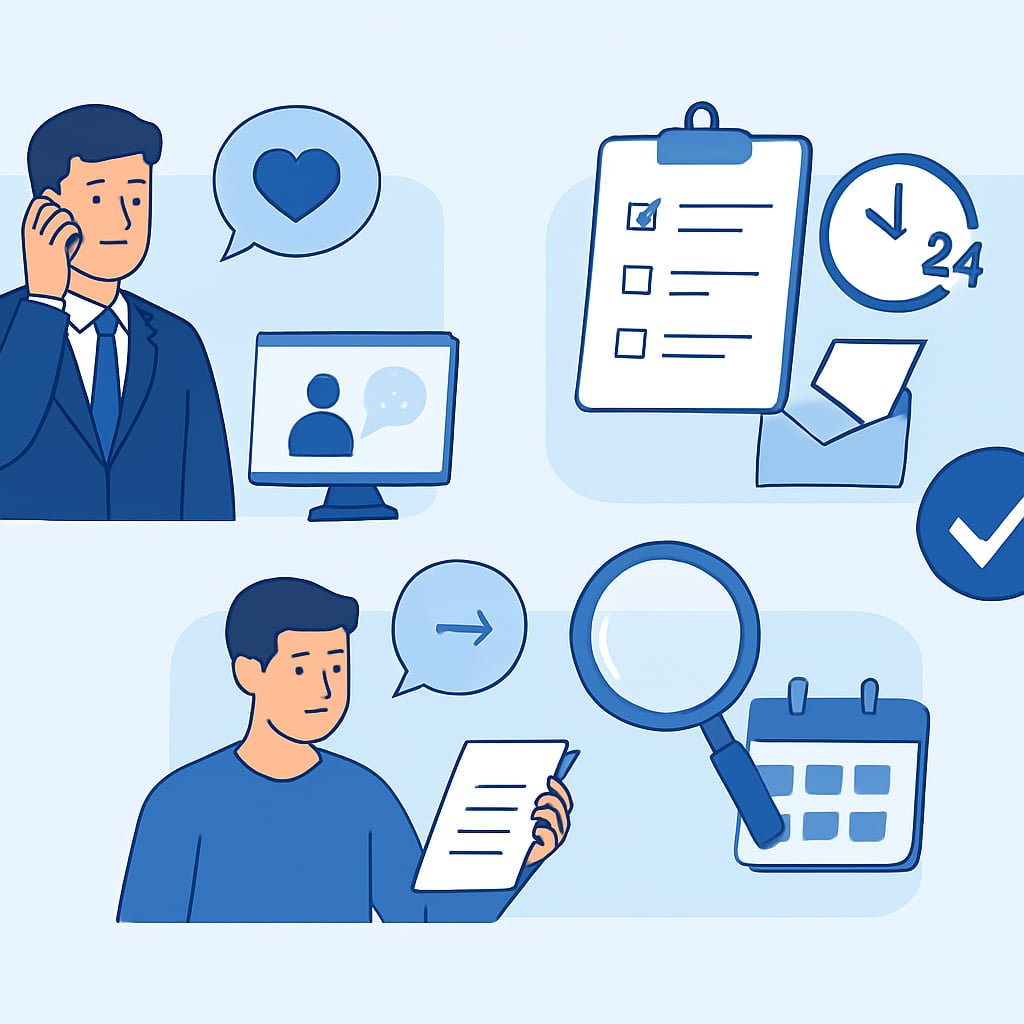 第三步：後續追蹤與問題處理 - 說明圖片