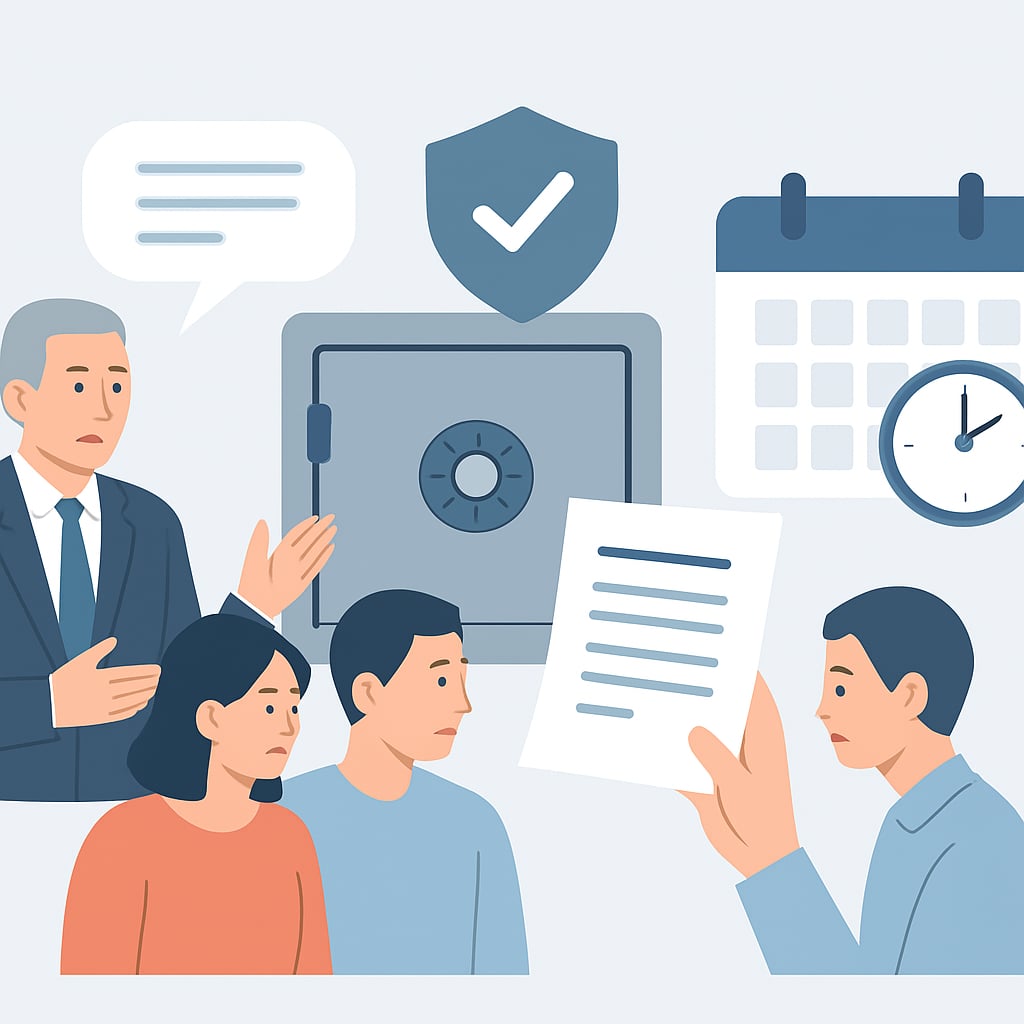 第三步:溝通、存放與定期檢視 - 說明圖片