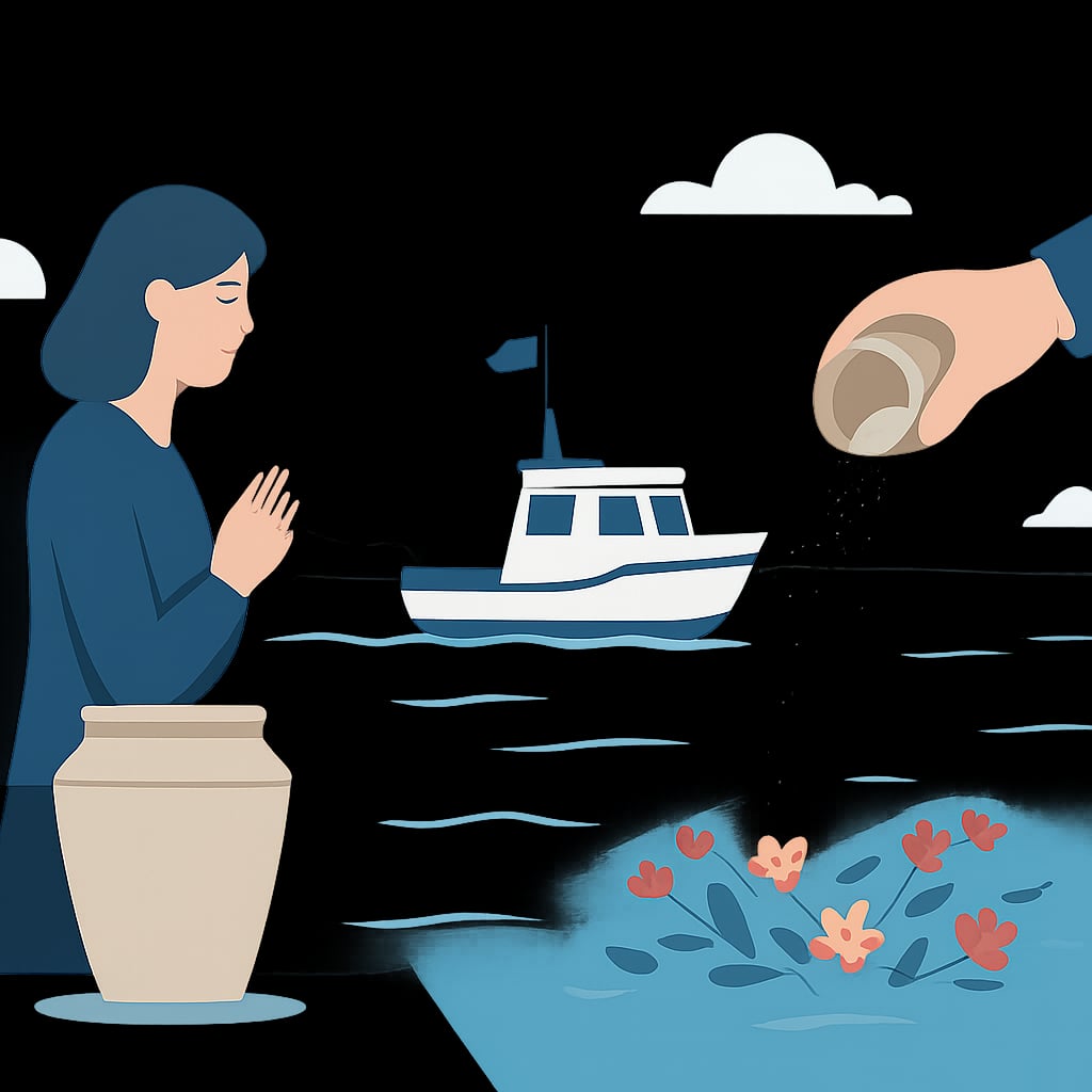 環保葬類型三:海葬——擁抱蔚藍的最後旅程 - 說明圖片